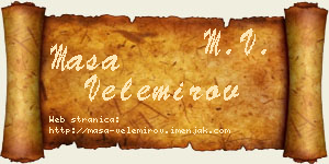 Maša Velemirov vizit kartica